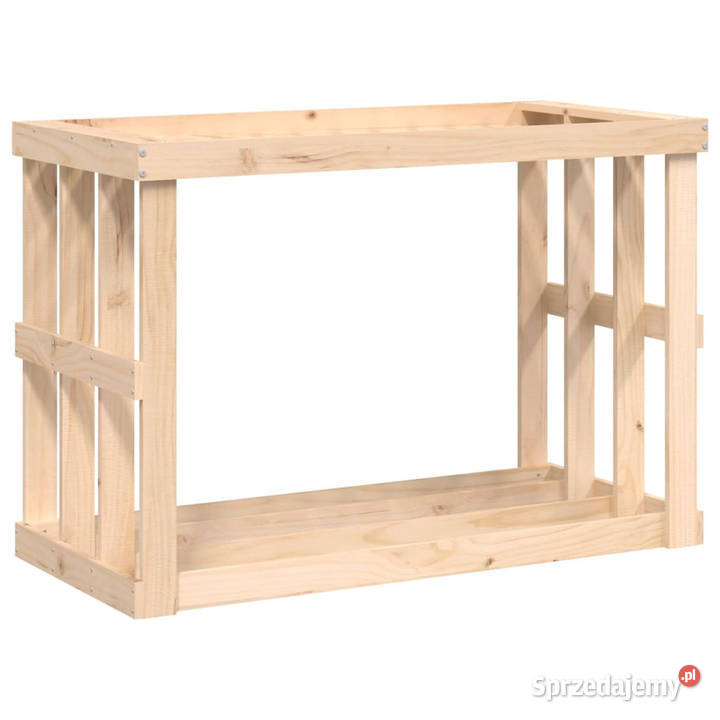 Zewnętrzny stojak na drewno 108x52x74 lita sosna