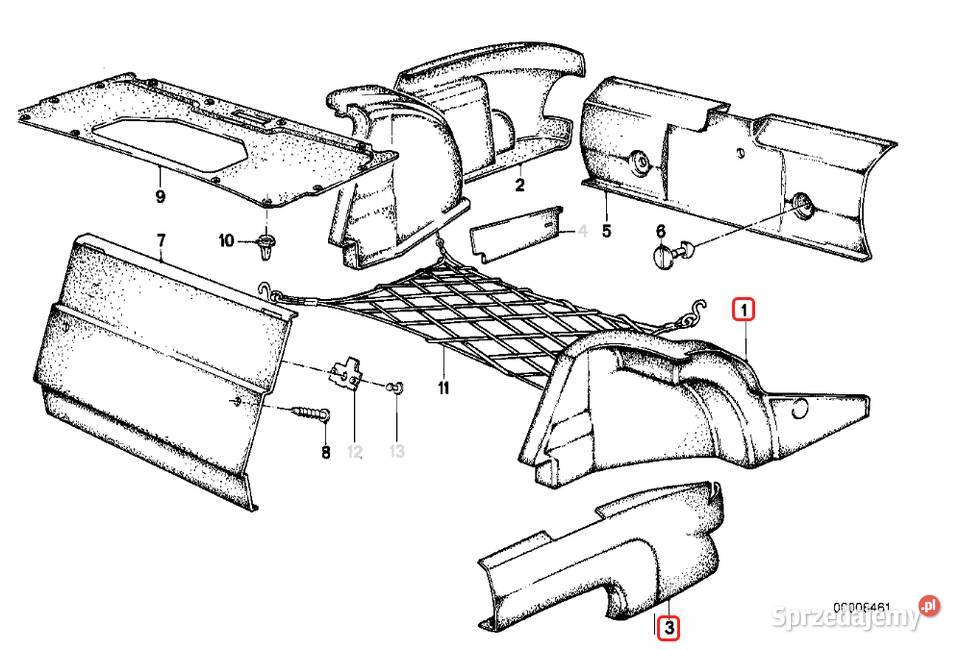 tapicerka bagażnika BMW E28 sprzedam