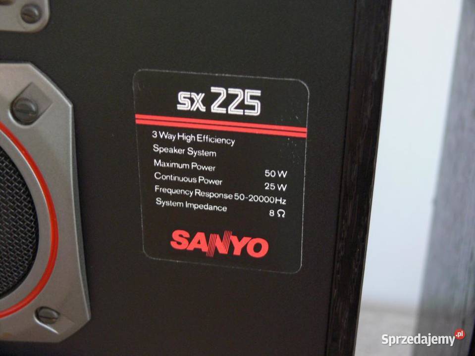 Kolumny Sanyo SX225 2 x 50 wat Tonsil WYSYŁKA Jasło
