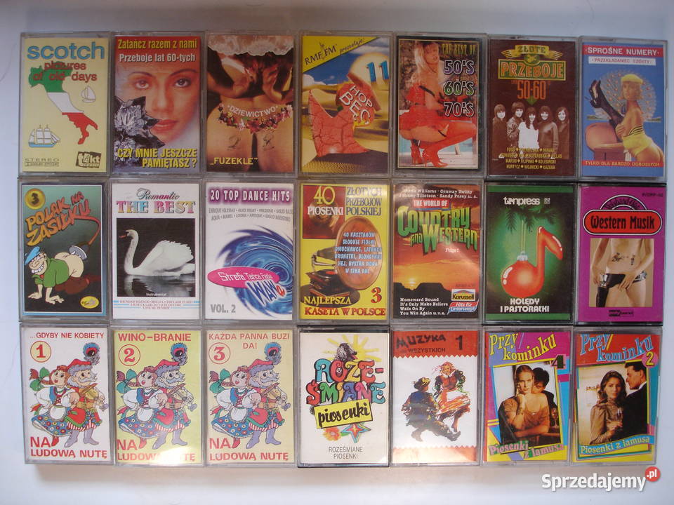 Oryginalne KASETY magnetofonowe lubuskie Zielona Góra sprzedam