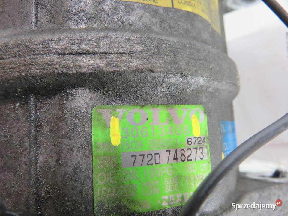 KOMPRESOR KLIMATYZACJI VOLVO V40 I 18 30613408 osobowe