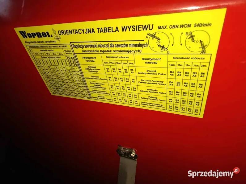 Sprzedam rozsiewacz nawozów Woprol Raciążek sprzedam