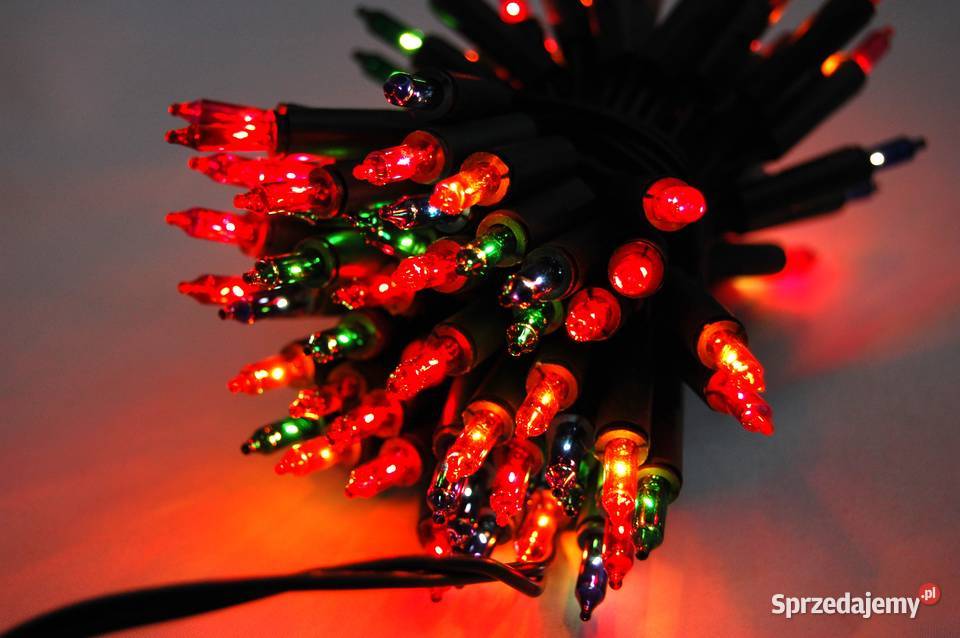 Lampki choinkowe tradycyjne multicolor 100 diod wielokolorowy Lublin
