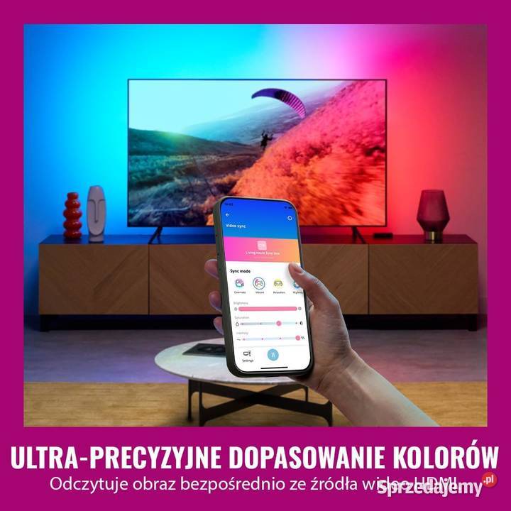 WiZ HDMI Sync Box z taśmą LED do TV śląskie Jaworzno