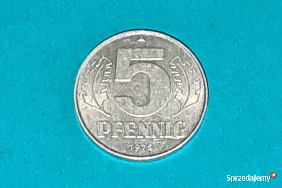 5 Pfennig 1975r Moneta Starocia mazowieckie Warszawa