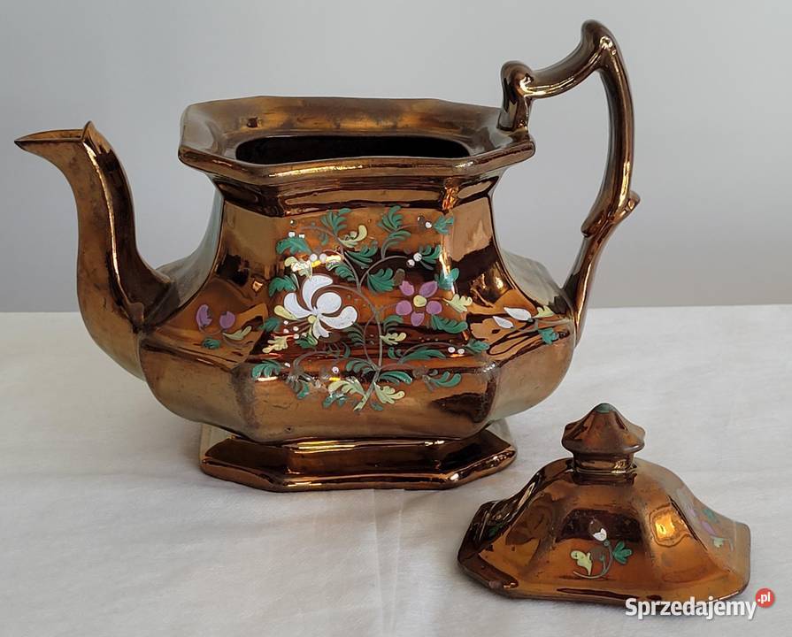 Angielski zabytkowy dzbanek Staffordshire z Antyki, Sztuka, Kolekcje małopolskie Kraków