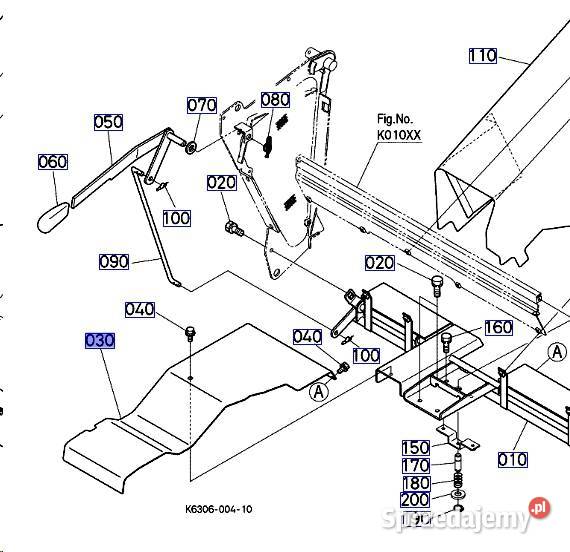 Płyta wysypu kanał kosiarka gr1600 Kobylnica