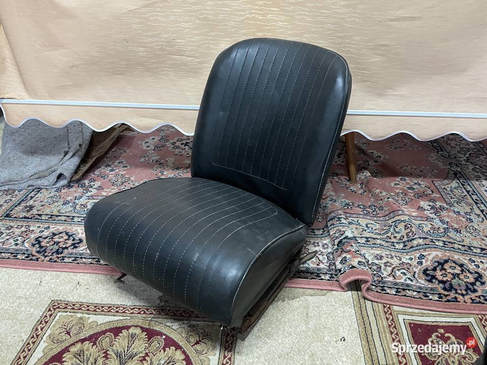 Fotel czarny skaj Fiat 126p maluch Strzegom sprzedam