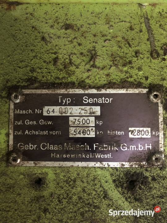 Kombajn Claas Senatoe Rolnictwo Kromerowo