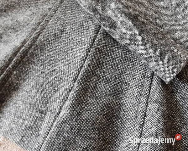 Marynarkażakiet melanż wełna 40 stan idealny szary/srebrny mazowieckie Warszawa