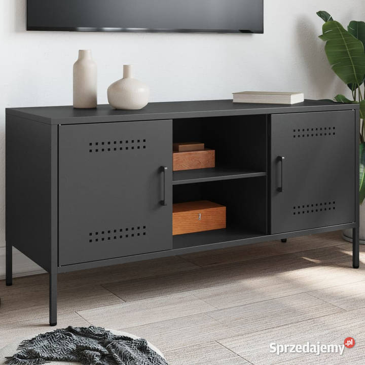Szafka pod telewizor czarna 1005x39x505 stalowa Warszawa