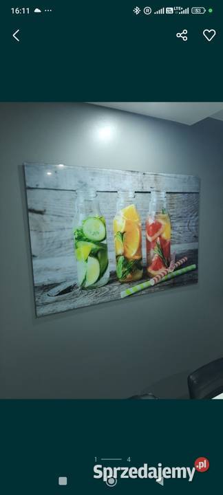 Duży szklany obraz do Salonu 120x80 Gastronomia Szczecin