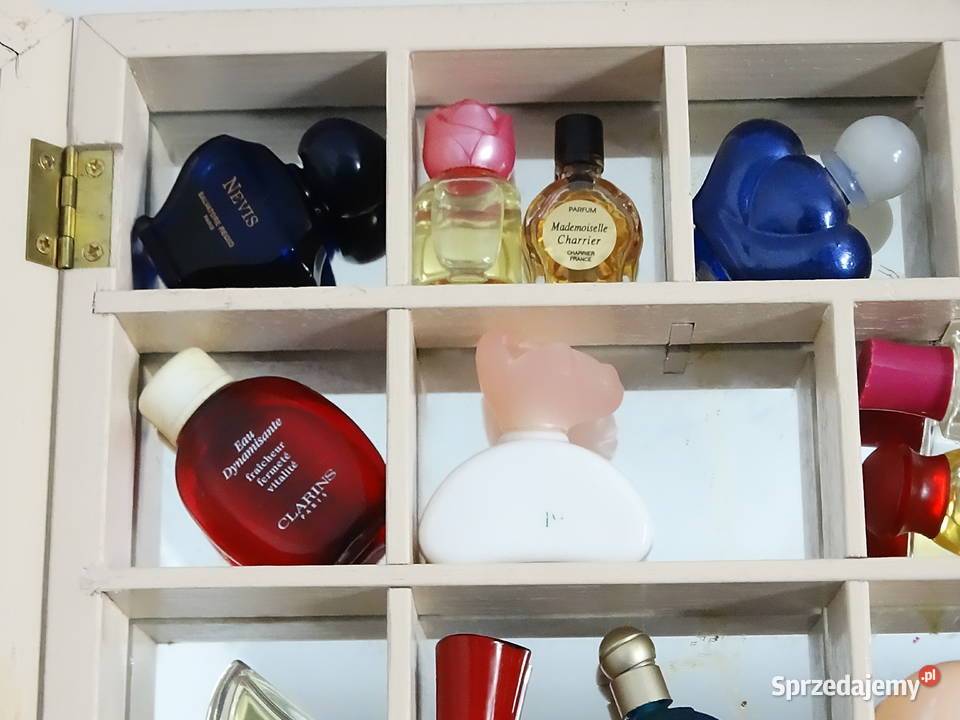 Kolekcja markowych miniaturek perfum w ozdobnej sprzedam