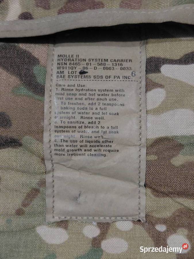 Plecak Us Army Camelbak carrier multicam OCP dolnośląskie Wrocław