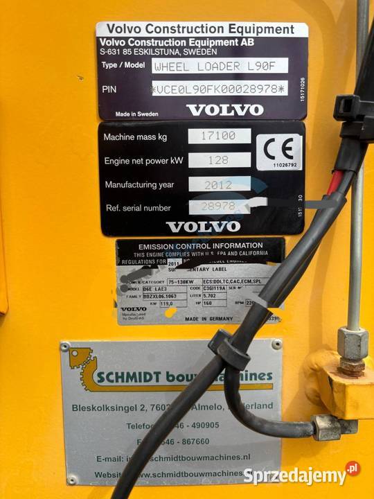 Ladowarka kolowa Volvo L90 F