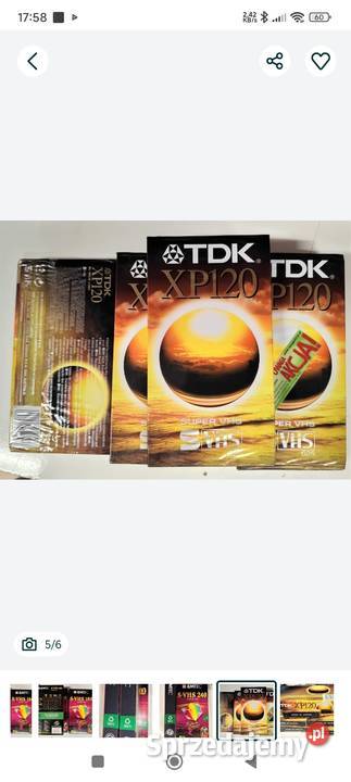 Kaseta SVHS EMTEC 180240 TDK 120 podkarpackie Łańcut sprzedam