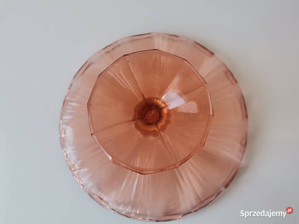 Stara patera owocarka szkło Art Deco śląskie Katowice