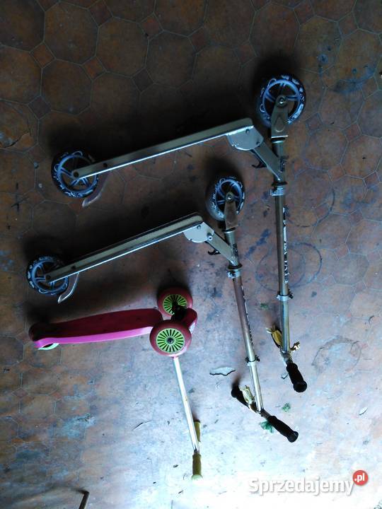 Hulajnoga zestaw pakiet z kaskami Rolki, wrotki i hulajnogi Cieszyn