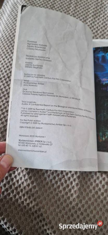 Avatar Tajny raport o świecie Pandory książka Kraków