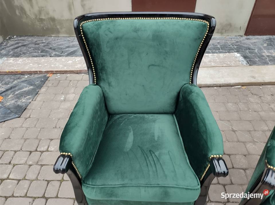 Meble w stylu Ludwika kanapa dwa fotele wielkopolskie Mąkolno sprzedam