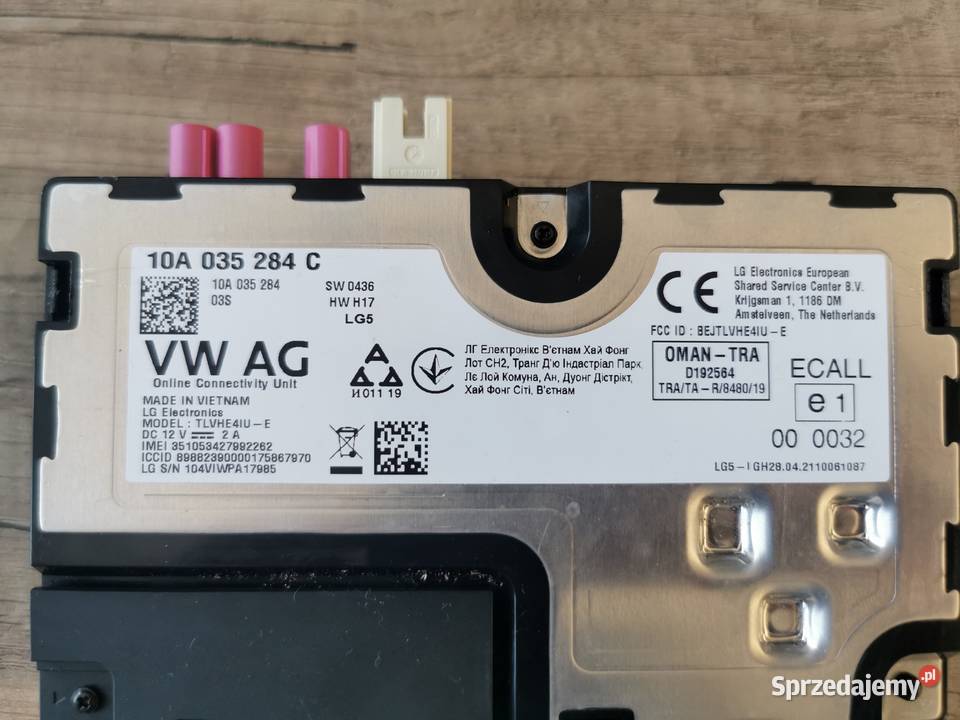 Jednostka sterująca usług online 10A035284C 2 osobowe Pielgrzymka