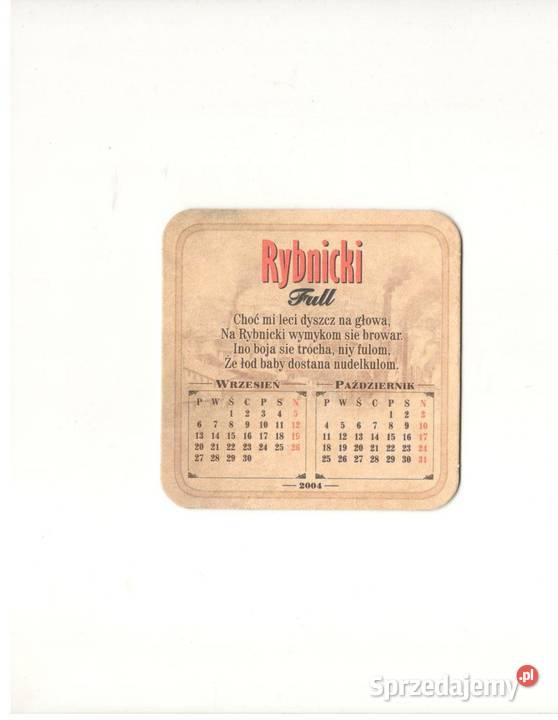 Rybnicki podstawka do piwa 7 śląskie