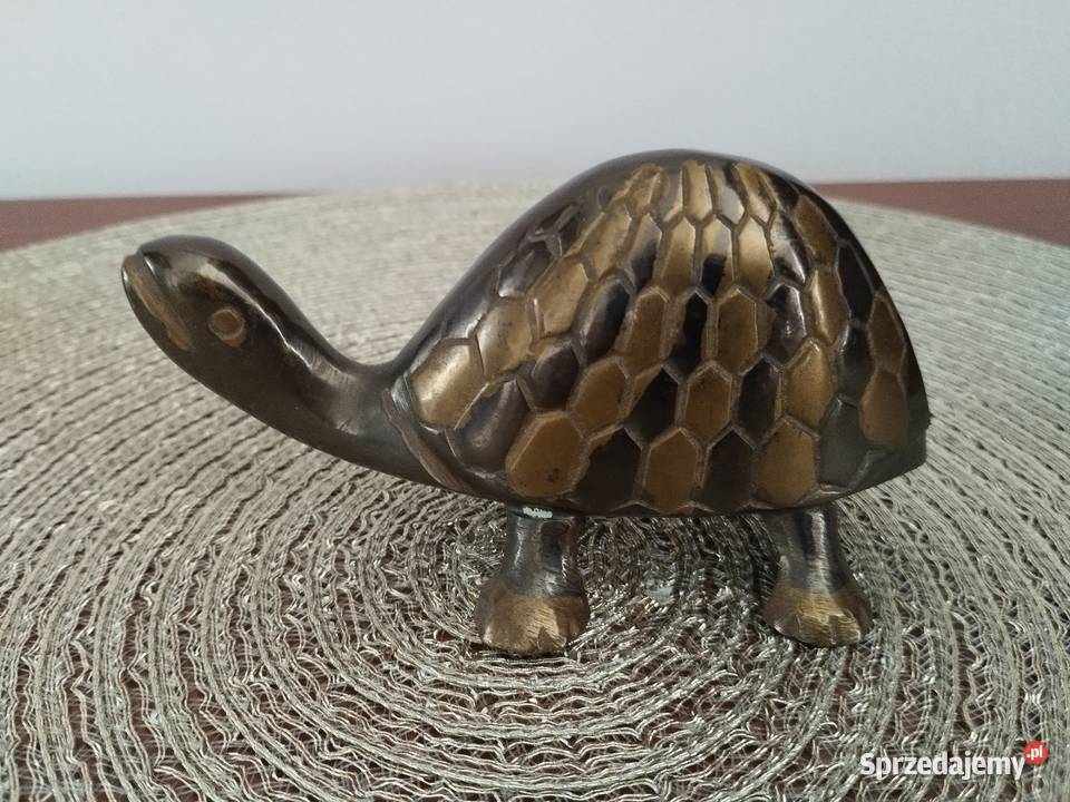 Żółw figurka mosiężna Warszawa