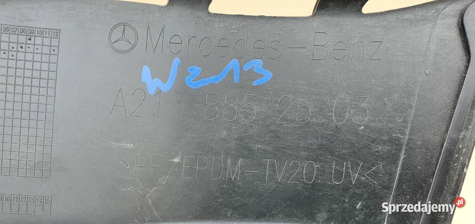 MERCEDES EKLASA W213 ŚLIZG ZDERZAKA A2138852503 lubuskie Trzciel