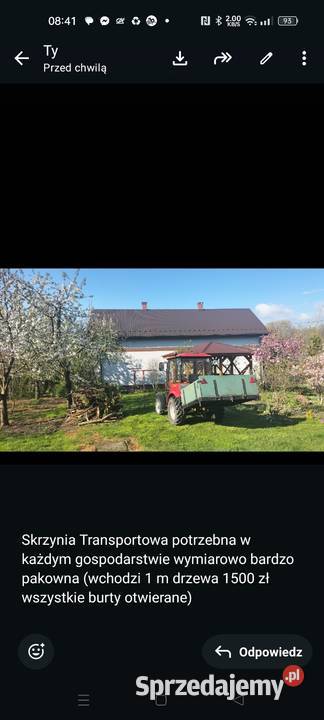 Sprzedam skrzynie transportową pojemna