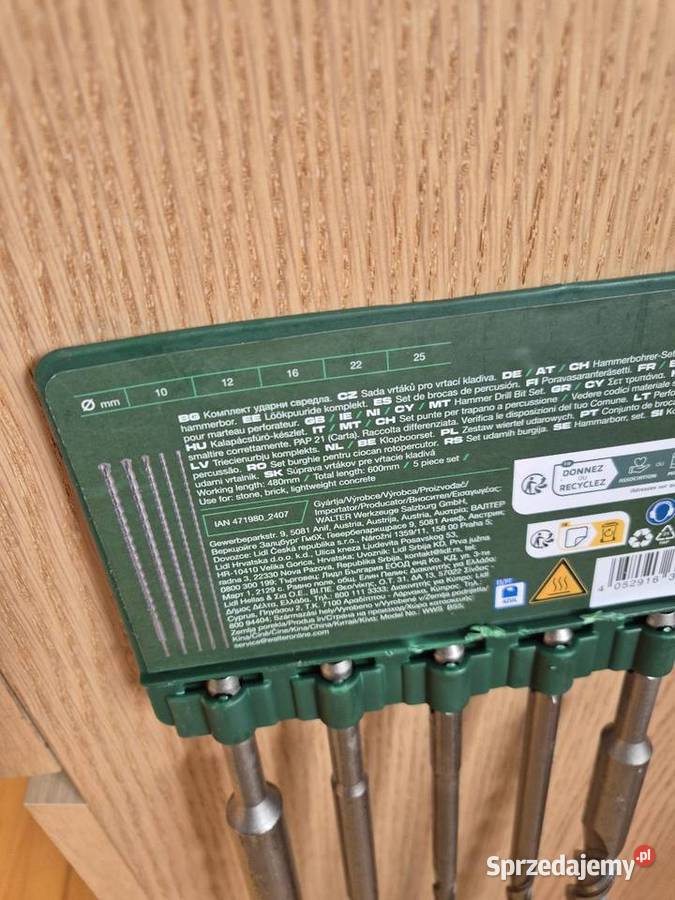 Zestaw 5 wierteł do betonu 60 Nowy Sącz