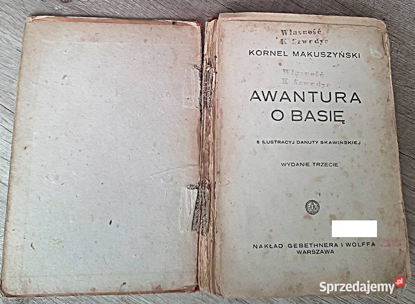 Awantura o Basię wydanie 3 1946 r Kornel