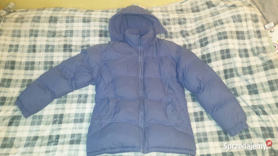 Ciepła kurtka zimowa niebieska fioletowa