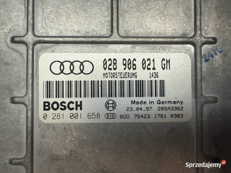 Sterownik Silnika 028906021GM 0281001658 Audi A4 wielkopolskie Ostrzeszów