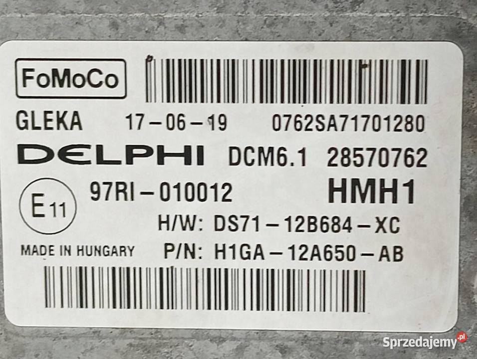 STEROWNIK SILNIKA DS7112B684XC DCM61 20 D 179 Części samochodowe sprzedam