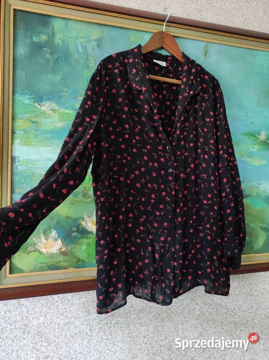 duża bluzka tunika żorżeta elegancka przewiewna sprzedam