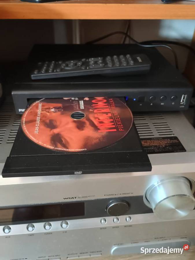 Dvd Philips USB HDMI 1080p idealny stan pilotRCA Lubartów