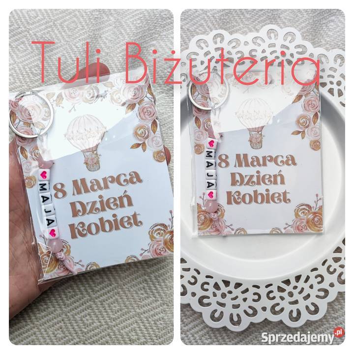 Brelok z imieniem na Dzień Kobiet