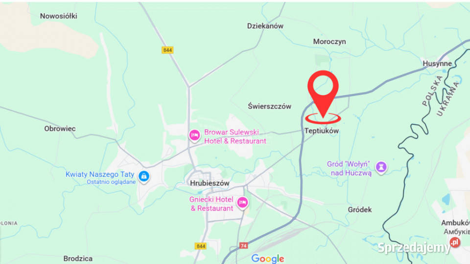 Działka na przedmieściach z dojazdem siedliskowa Teptiuków sprzedam