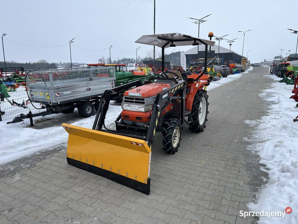 Mini Traktorek KUBOTA GL23 z TURem i łyżką pług