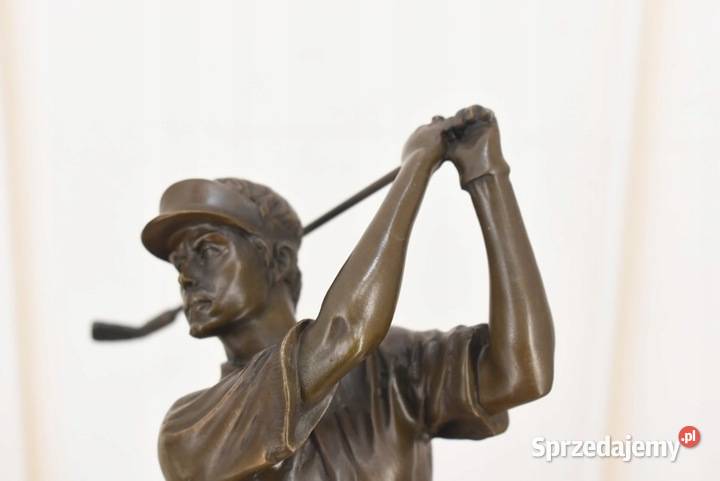 Golfista Uderzający Piłeczkę Golf Figura z Brązu małopolskie Kraków