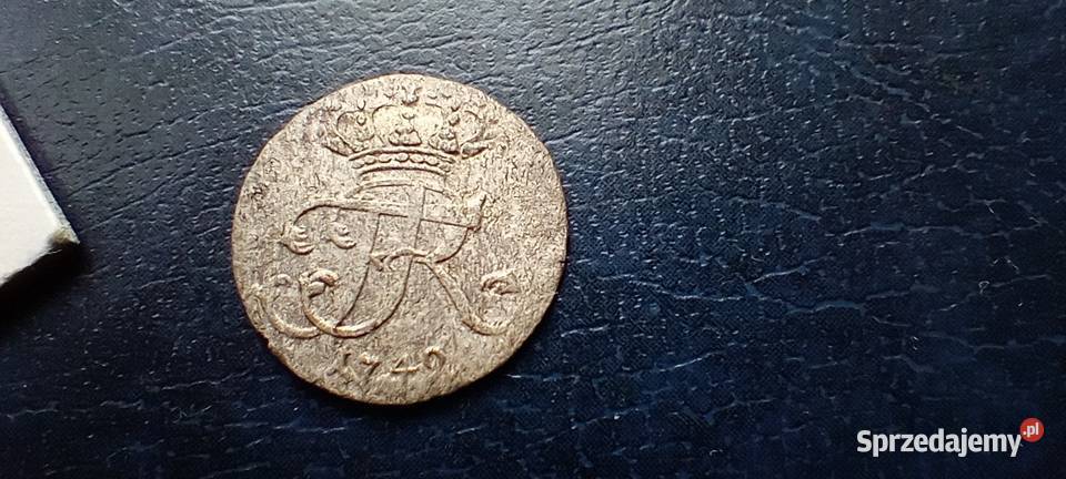 Stare monety 148 talara 1749 EGN Niemcy srebro Lesko