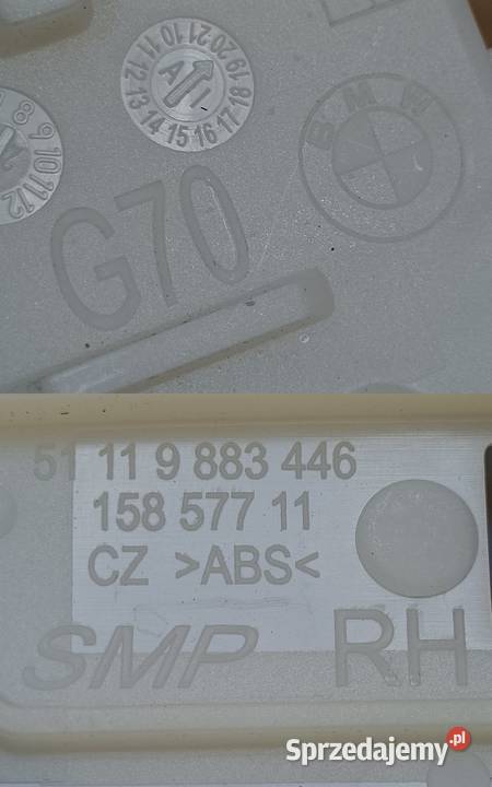 BMW 7 G70 ŚLIZG MOCOWANIE PROWADNICA ZDERZAKA Pleszew