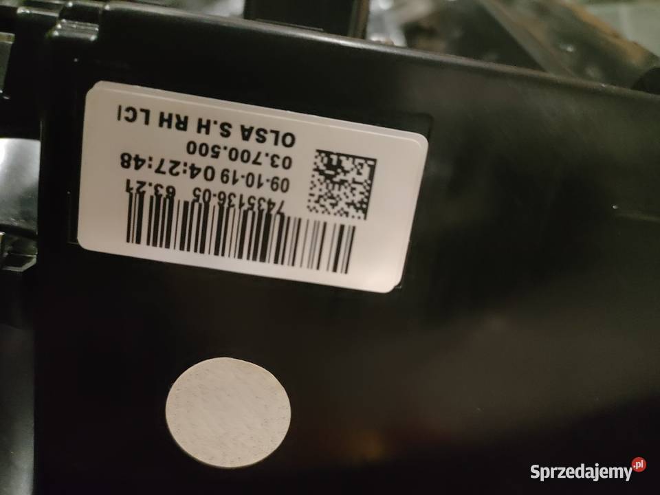 Lampa Prawy Tył Mini Cooper F56 USA uszkodzona Lampy tylne Mińsk Mazowiecki
