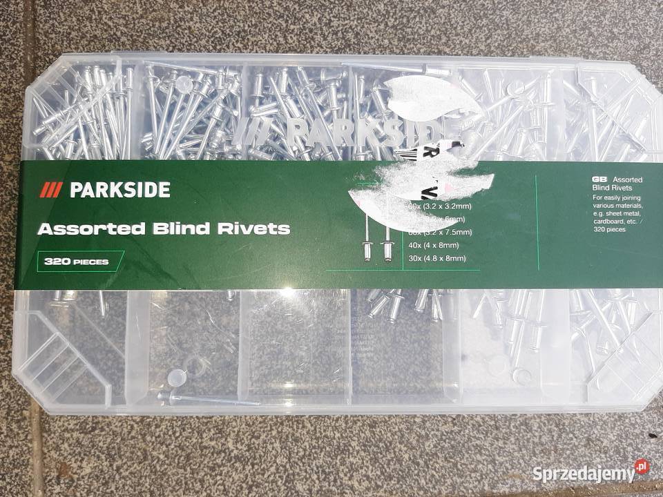 Zestaw Nitów Parkside nowe Warszawa