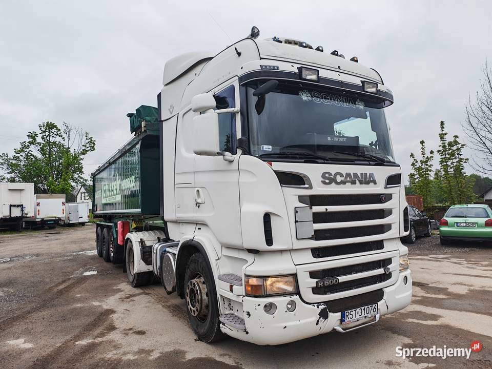 Scania V8 Naczepa wywrotka Cieszyn
