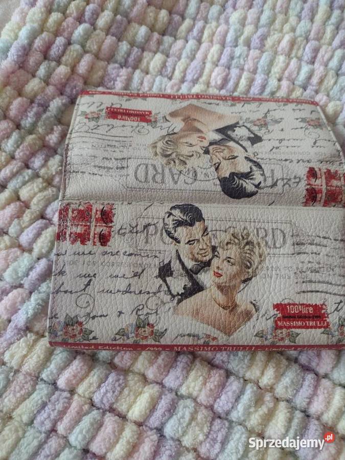 Ekskluzywny duży portfel damski przeminęło z Kraków