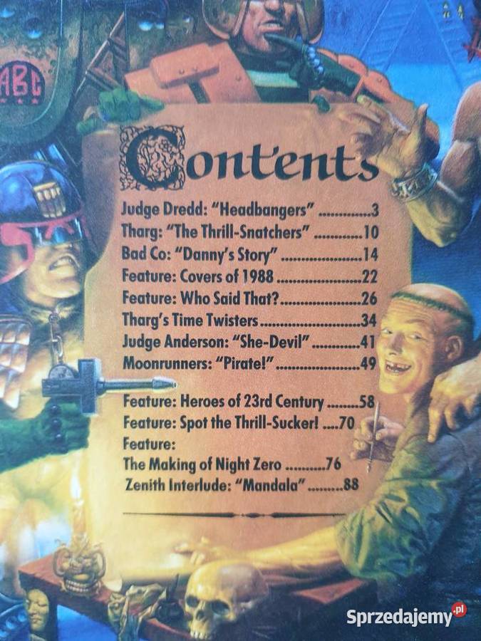 2000 AD Annual 1990 komiks w języku angielskim twarda okładka  Gdynia