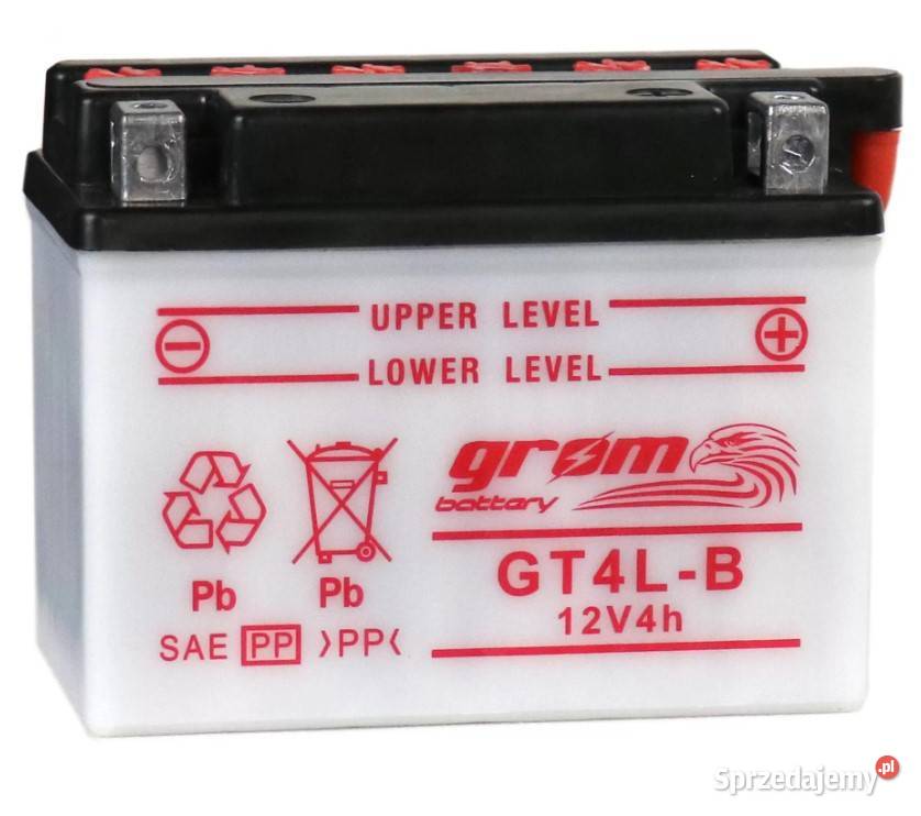 Akumulator motocyklowy GROM YB4LB 12V 4Ah 60A P dolnośląskie Wrocław