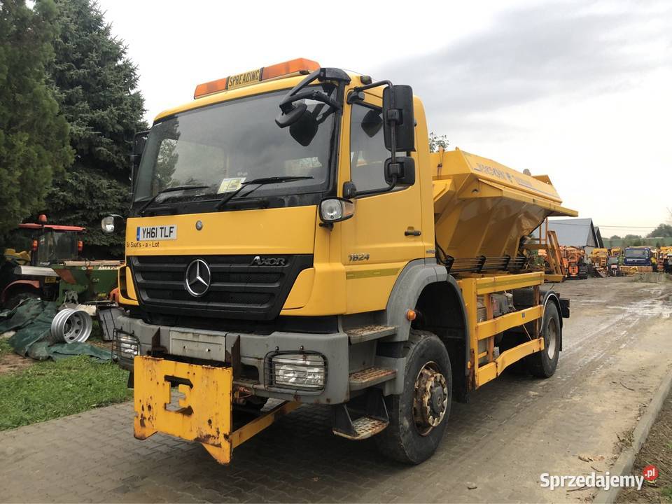 Mercedes Axor 1824 4x4 Piaskarka solarka pług 240KM