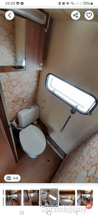 Przyczepa kempingowa przedsionek wc Sieradz